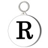 Letter R Short Chain Keyring Bottle Opener