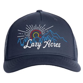 Lazy Acres, CO Cap | Colorado Rocky Mountain West Hiking, Camping Baseball Hat for Men Women