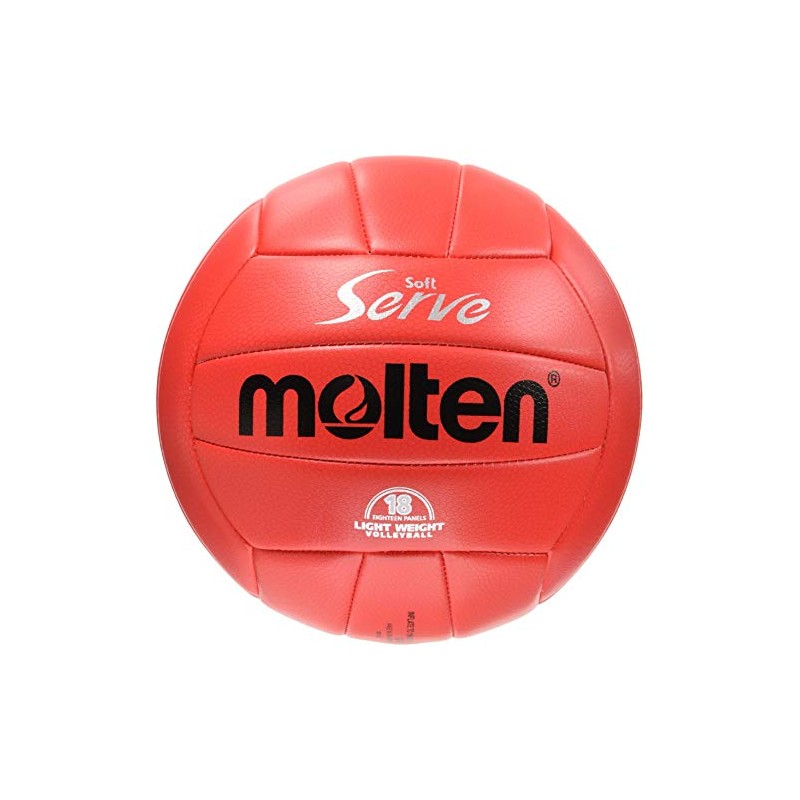 Molten EV4R Volleyball Soft Serve Lightweight No. 4 Ball, Red