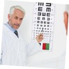 ULTECHNOVO 2pcs Visual Eye Test Chart Wall Hanging Easy to