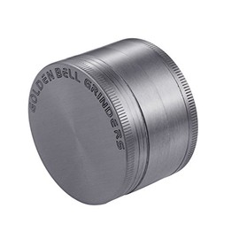 LIHAO Grinder Moledor de Especias Molinillo de Especias Metálico 50mm 4 piso Duradero Aleación de Zinc (Plata Antigua)