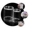 Ciieeo Multifunctional Cotton Pad and Swab Storage Box Lid Organizer