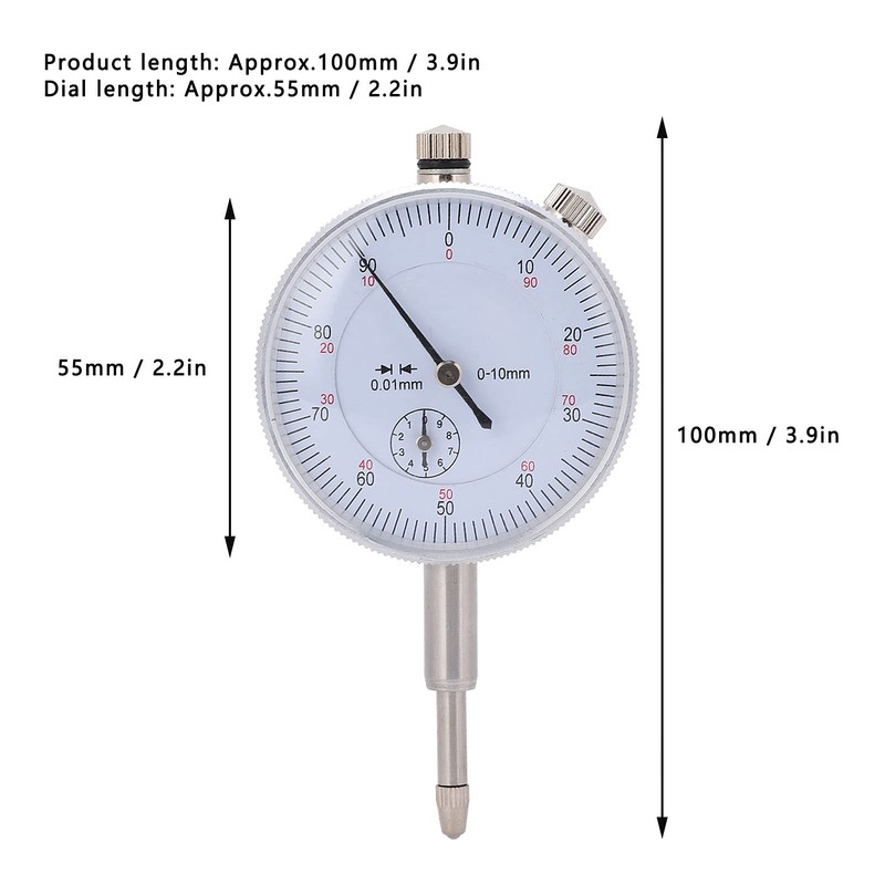 Small Depth Indicator Gauge, Scale Exquisite High Accuracy Dial Indicator