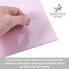 Light Baby Blush Pink Cast Acrylic Sheets 1/8 Thick, 12x8