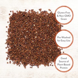 Roland Foods Red Quinoa from Peru, Pre-washed, 5 Lb Bag