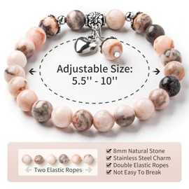 TOKSAM 13th 16th 21st 30th 40th 50th 60th 70th Birthday Gifts for Women, Beaded Bracelets Gifts for Women Sister Mom Daughter Grandma Wife Granddaughter