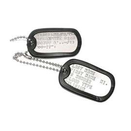 Dog Tag w/Chain (Set of 2) - Stainless Steel
