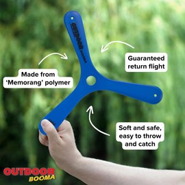 l&j Boomerang Aerodynamic Polymer, Highly Resistant, Precise Return, Long Range 15-20 Metres, Lightweight, Flexible, Outdoor Use, Suitable for Beginners and Experts, Perfect for