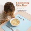 Kids Silicone Montessori Placemat for Toddlers | Children Plate Mat
