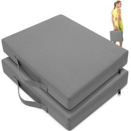 FASTMOMENT 2 Pcs Stadium Seat Cushions Water-Repellent Bleacher Seat Cushions Indoor & Outdoor Seat Cushion for Bleachers Portable Stadium Cushion for Sports Events, Office Chairs, Beaches