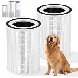 True HEPA KILO Filter For Afloia KILO, KILOPRO, KILOPLUS, MIRO, MIRO PRO and for MORENTO MR-Kilo, Kalo Air Purifier, 3-Stage Filtration for Home Bedroom Large Room Dust Odor Pollen Smoke, 2 Pack