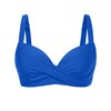 Blue Women Underwire Bikini Top - Push Up Swim Top