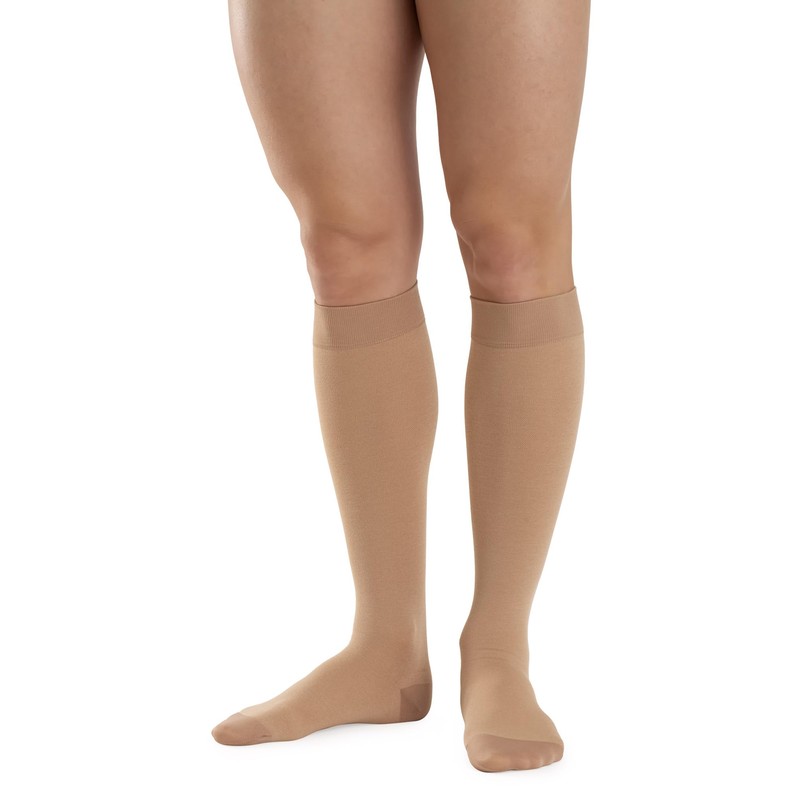 Relaxsan M2050 (Beige 2-M) Cotton medical compression knee high socks