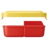 Skater P84 Kids Lunch Box, Dome-shaped, Integrated Dividers, 28.1 fl