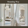 Over the Door Mirror Full Length, 48x14 Inch Frameless Door