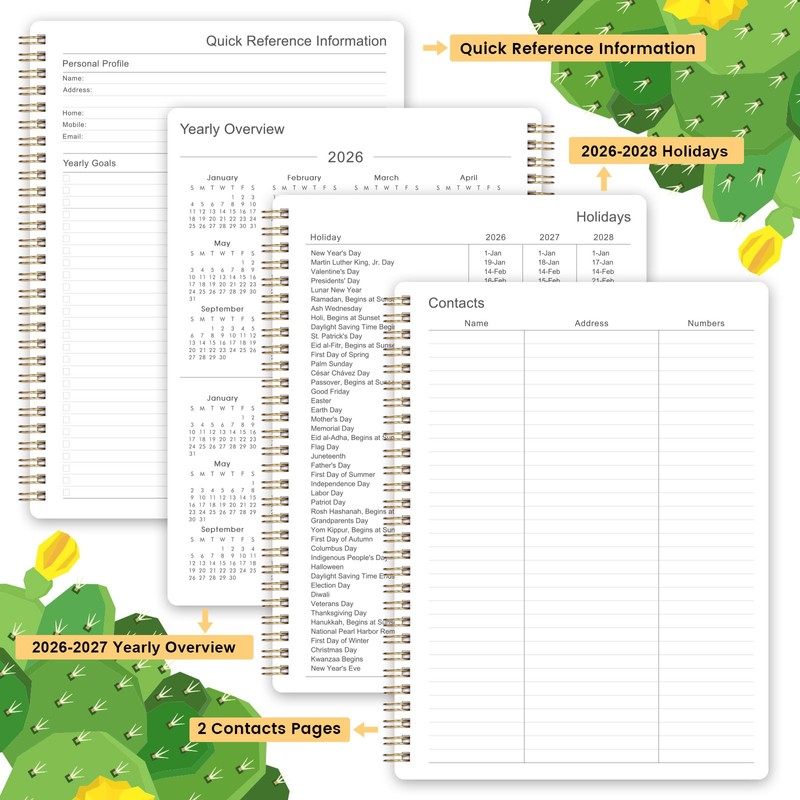 2026 Planner/Calendar - 2026 Planner Weekly and Monthly, 9” ×