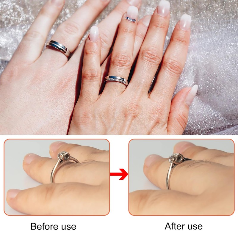 YPYMOD Ring Size Adjuster Set, Ring Sizer, Ring Spacer, Invisible