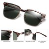 Retro Browline Premium Polarized Sunglasses for Men & Women –
