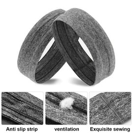 EORPAVU Hair Band, Elastic Hair Band for Men and Women, Sports Headband, Non-Slip Antiperspirant Headband, Suitable for Sports, Yoga, Facial Cleansing, Fitness, Cycling (Pack of 2)