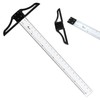 Acurit Detachable T-Square 24" with Clear Acrylic Blade, Precise 90°