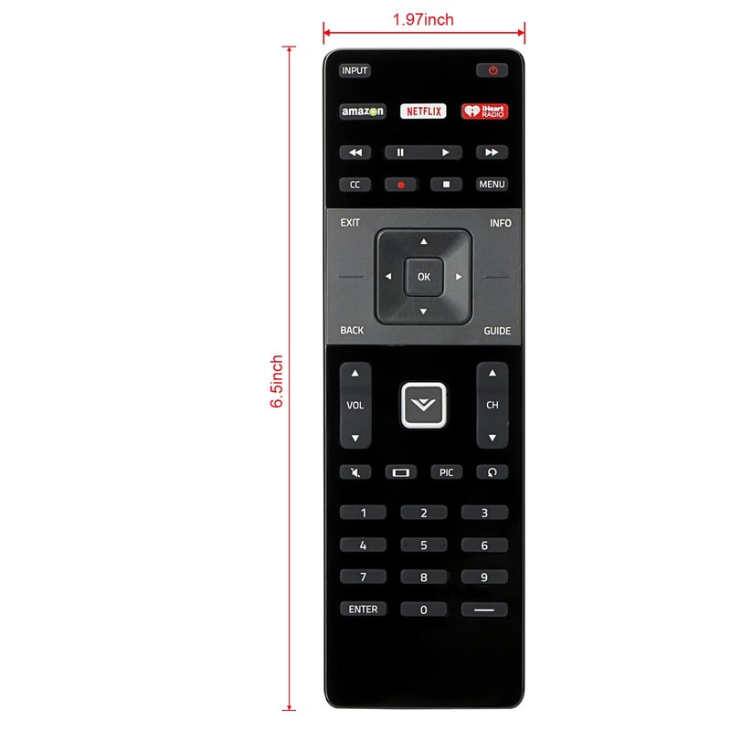 XRT122 Replace Remote Control fit for VIZIO TV D24-D1 D24H-E1