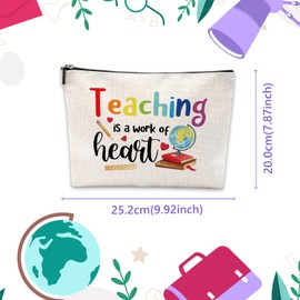 Teacher Day Gift, Makeup Bag Cosmetic Bag Teacher Appreciation Gifts, Multipurpose Cosmetic Bag,Funny Travel Bag for Teachers A8JSJHZB