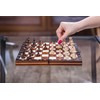 Square Chess Game Magnetic Classic Wooden Chess Figures and Chess