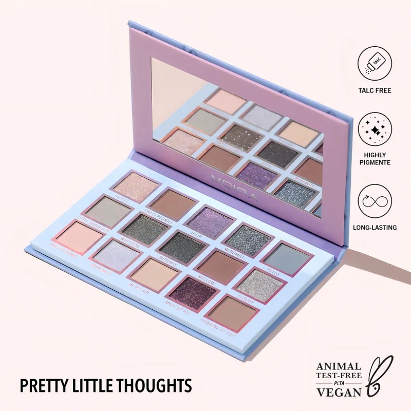 Paleta De Sombras Moira Pretty Little Thoughts 15 Tonos