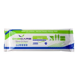 OneCare Incontinence Personal Cleansing Perineal Cloth Adult Wipes Tissues with Barrier Cream Pack of 25 8"x10" (12 ct)
