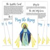 Pray The Rosary Folding Card with Read Along Prayers, Catholic
