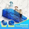 YAWSOUP Acrylic Bathroom Organizer Shelves Wall Mounted Shower Caddy Adhesive