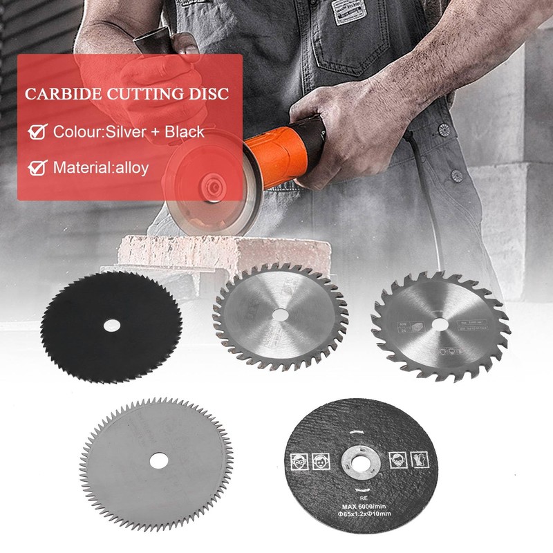 Tuperoymse 5-Piece Set of Carbide Cutting Blade Small Circular Saw