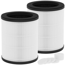 GoKBNY 2-Pack B-D03 Replacement Filter Compatible with MOO-KA B-D03 Purifier, 3-in-1 True H13 HEPA Air Filter, with Aromatherapy Tablets