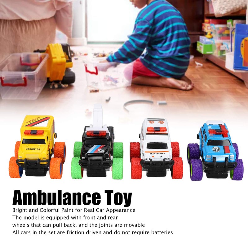 Ambulance Toy Fine Workmanship Exquisite Mold Lightweight Portable Educational Toys