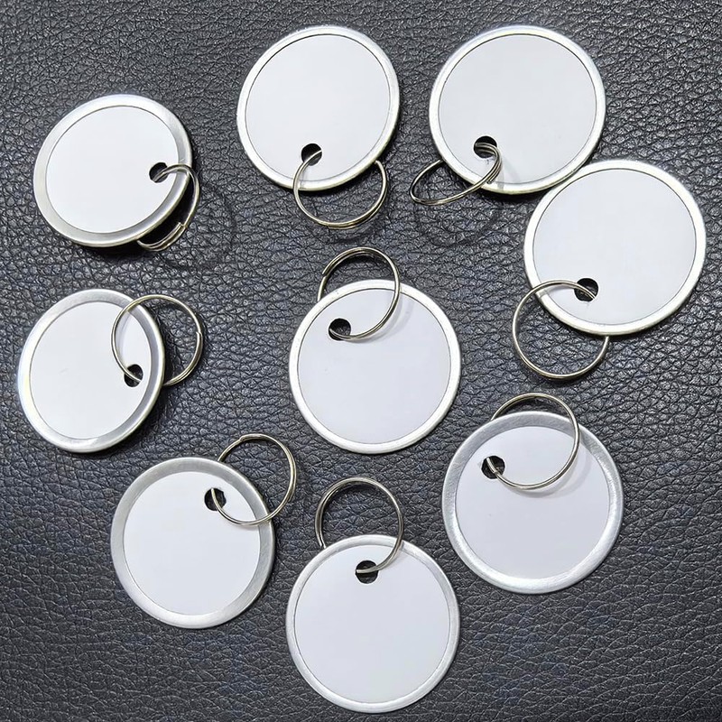 BetterJonny 50pcs Kinzoku Key Tags, Tags Keychains Name Tags ID