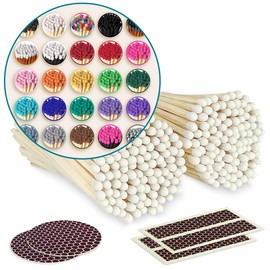 4" Matches in Color(s) of Your Choice (200 Count, with Striking Stickers) | Decorative Unique & Fun for Your Home, Gifts, Accessories & Events | Premium Long Wood Safety Matches by Thankful Greetings