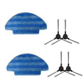 Brush Mop Pad kit Replacement Parts for VersLife L6 Robot Vacuum Accessories 4 Side Brush 2 Mop Pad