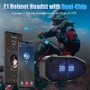 EJEAS E1 Motorcycle Helmet Speaker Bluetooth 5.3 Headset for Single