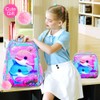 UFNDC 3PCS Dolphin Bookbag for Girls, 16" Kids Backpack with