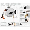 SucceBuy Retractable Garden Hose Reel 180° Swivel Bracket Wall-Mounted with