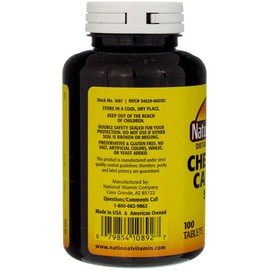 Nature's Blend Chewable Calcium 500 mg, 100 Tablets (Pack of 2)