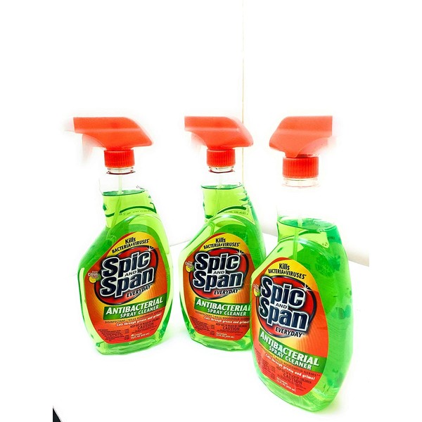 (3 Pack) Spic and Span Deodorizing Spray Cleaner (Morning Bloom Scent) 22 oz per bottle