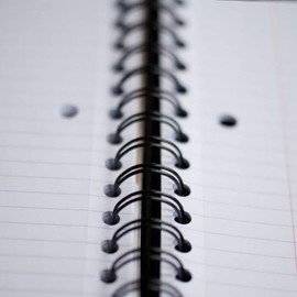 1 Subject Spiral Notebook College Ruled 8"x10" MIDNIGHT Black