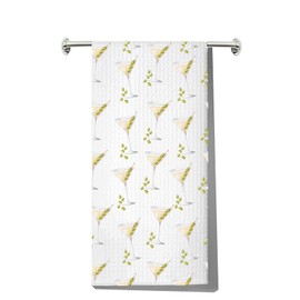 MYSOMY Dirty Martini Kitchen Towel Dirty Martini Gifts Dirty Martini Tea Towel Dirty Martini Social Club Gifts Tini Time Towel (5Green UK)