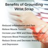 Upgraded Grounding Wrist Strap, Black Therapy Wristband Improves Sleep Reduces
