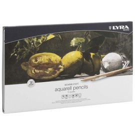 Lyra Metal Case with 2011360 Rembrandt Watercolour Pencils, Assorted Colours - 36 Aquarellstifte