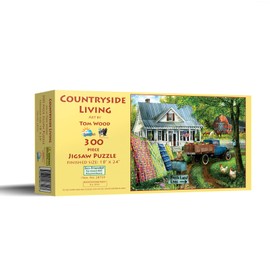 SUNSOUT INC - Countryside Living - 300 pc Jigsaw Puzzle by Artist: Tom Wood - Finished Size 18" x 24" - MPN# 28729