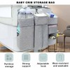 MultiFunctional Baby Bed Hanging Storage Bag Baby Crib Bedside Diaper