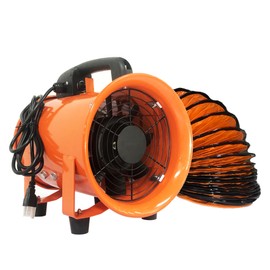 FICBXRA Utility Blower Fan 12 Inch Portable Axial Exhaust Fan 790W/7A 2300CFM High Velocity Ventilator with 16FT Duct Hose for Exhausting & Ventilating at Home and Job Site