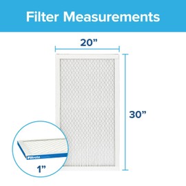 Filtrete 20x30x1 Air Filter, MPR 1900, MERV 13, Healthy Living Ultimate Allergen 3-Month Pleated 1-Inch Air Filters, 2 Filters